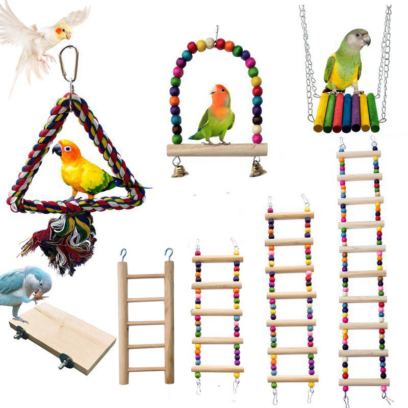 Pet Supplies Ringwood - Giocattoli per uccelli in legno Piccoli